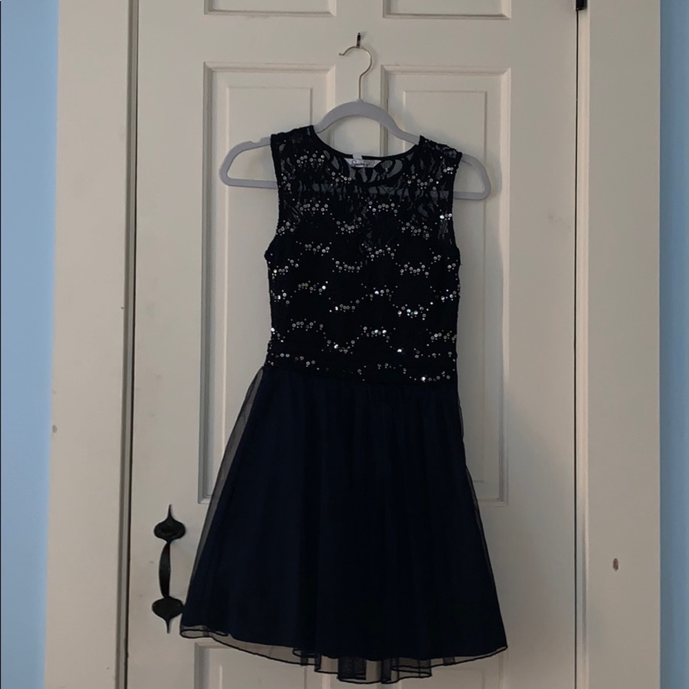 Sparkly Navy Blue Dress